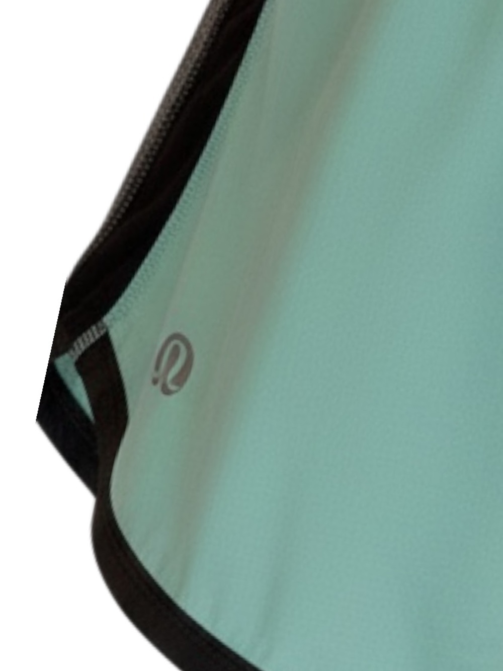 Women's Lululemon Teal Athletic Shorts with Contrast Trim - Picture 2 of 2